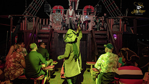 Cancun Jolly Roger Pirate Ship Night Show Including Dinner 2024