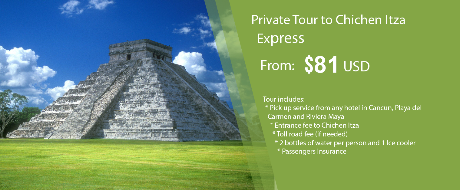 chichen itza express cancun tours 	